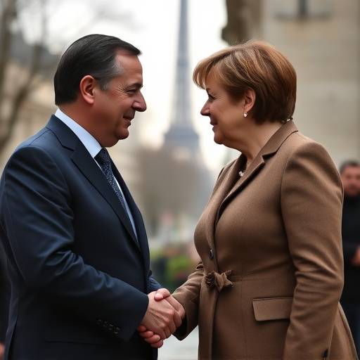 Incontro tra il Presidente francese e il Cancelliere tedesco a Parigi